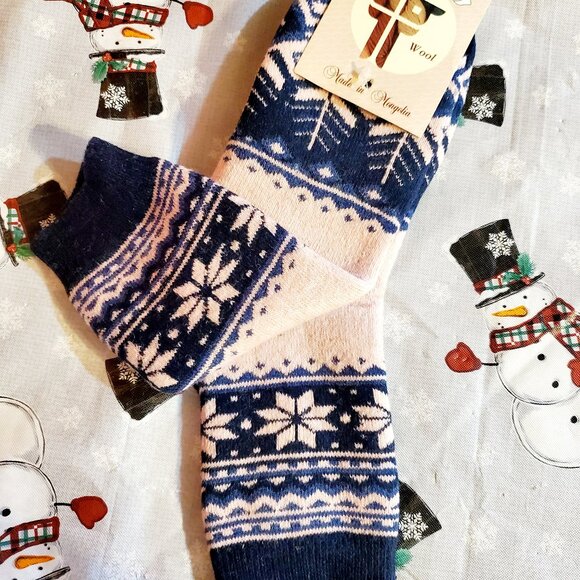 Merino /60%/wool Christmas socks - Picture 1 of 1